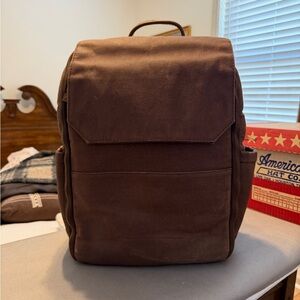Atlas Brown Leather/Canvas Camera Bag